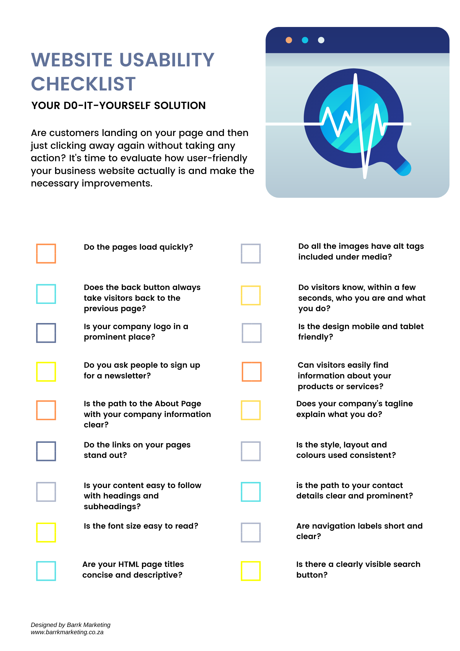 Download: Website Usability Checklist - Barrk Marketing | Download